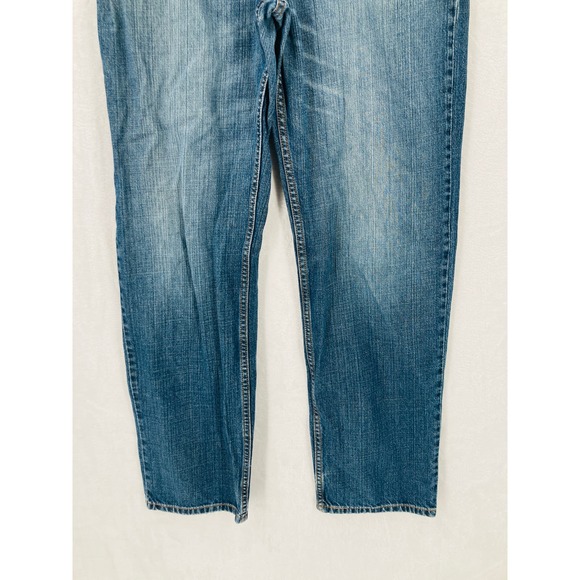 Levis 550 Jeans Mens 34x34 Relaxed Fit 100% Cotton Denim Distressed - Picture 3 of 16